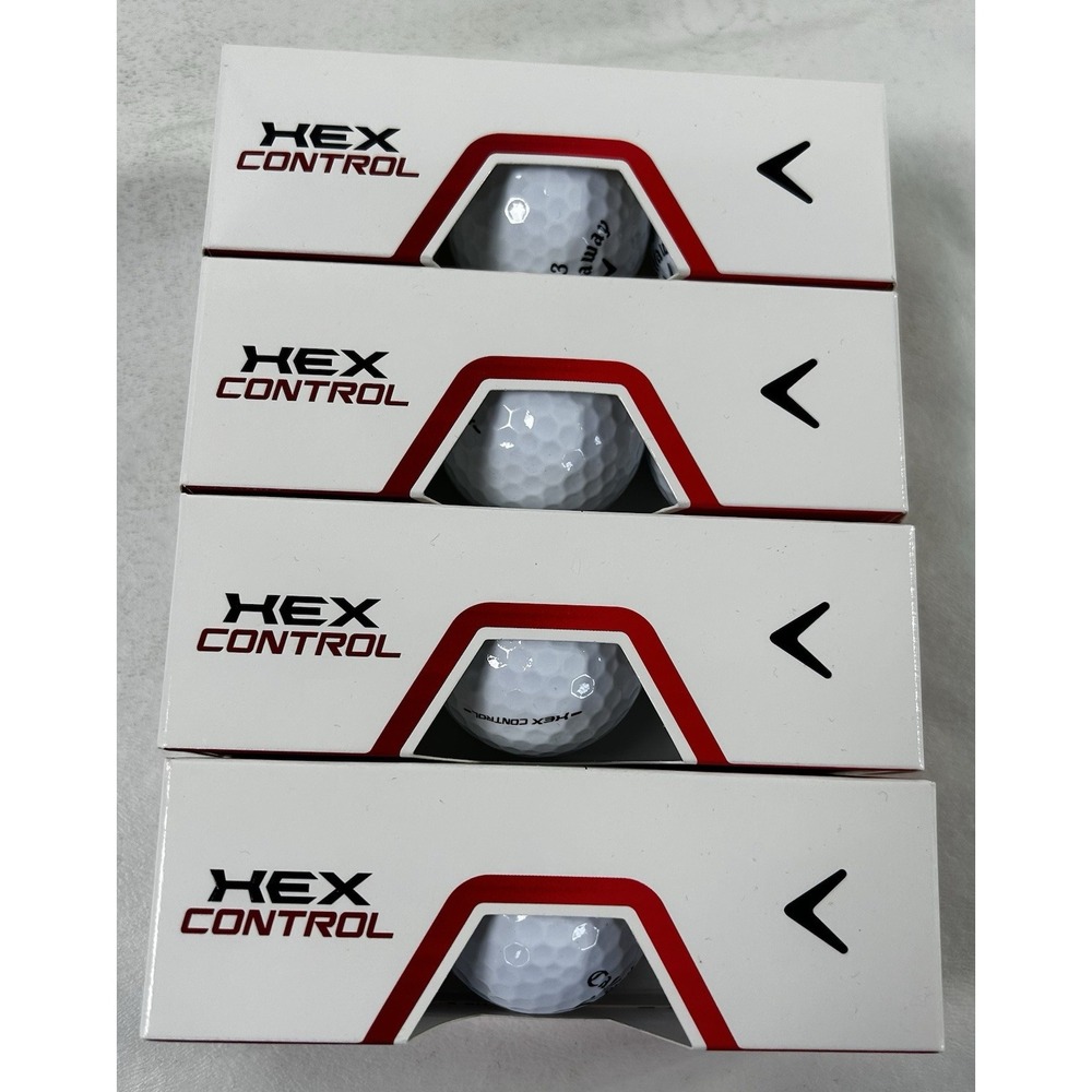 Callaway HEX Control Golf Balls 12 Pack 1 Dozen 3-Piece Distance Control White
